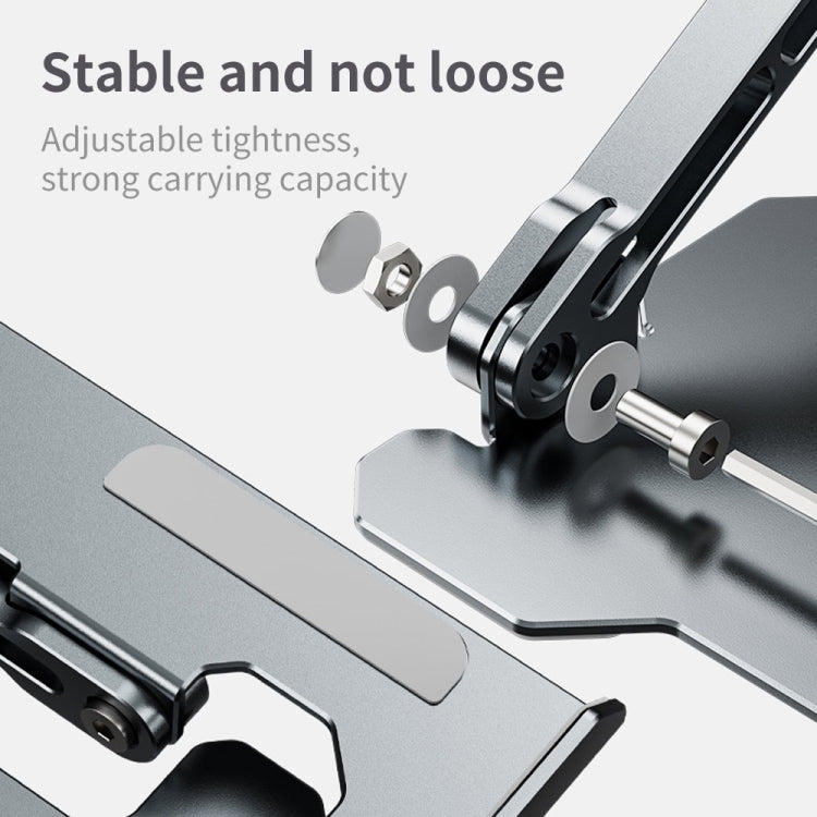 Support d'ordinateur portable réglable à levage mécanique R-JUST HZ09, HZ09 Gris, HZ09 Argent