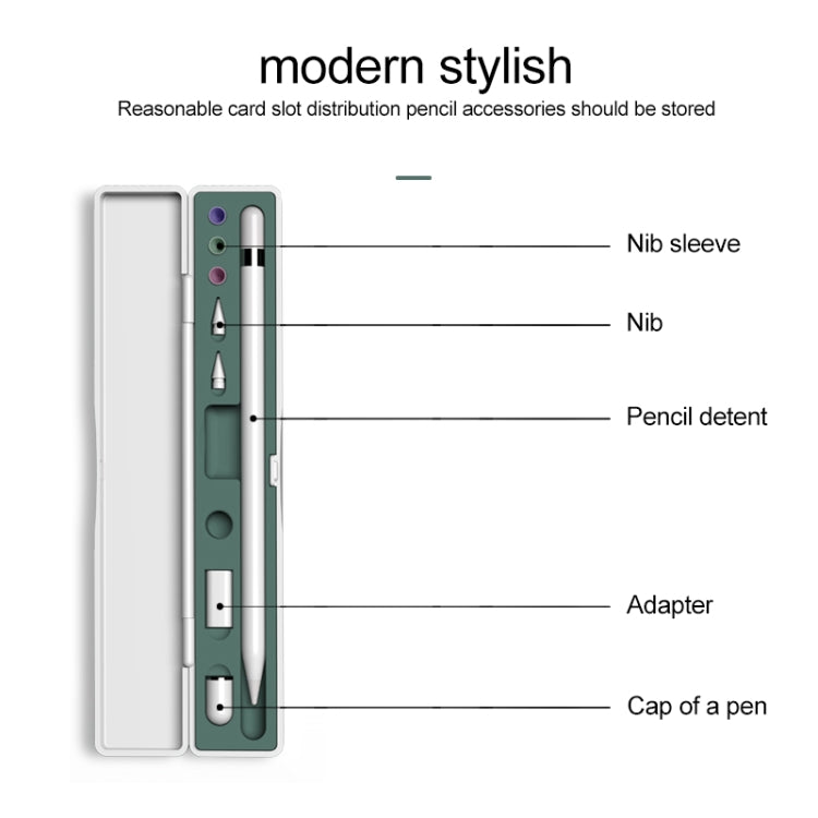 Boîte de rangement multifonction antichoc pour Apple Pencil 1 / 2