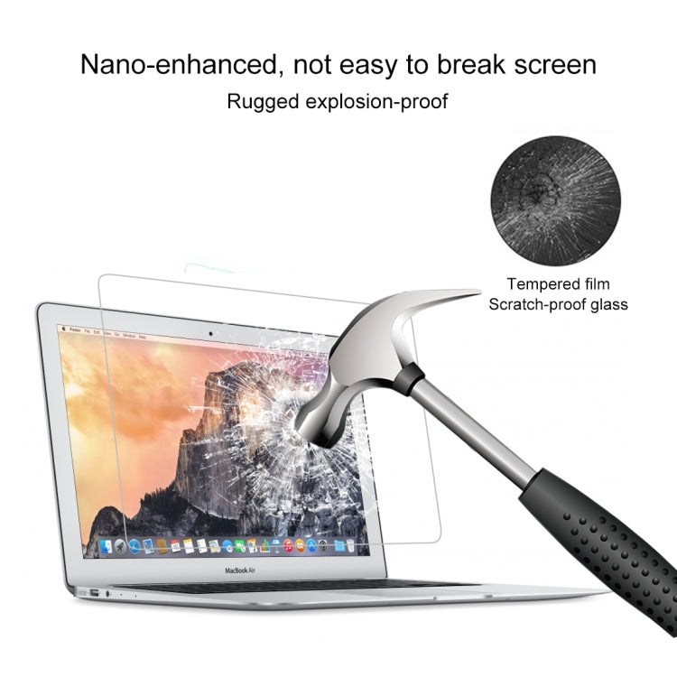 Film en Verre Trempé Anti-explosion HD d'une Dureté de Surface de 9H pour MacBook Air 13,3 pouces (A1369 / A1466)