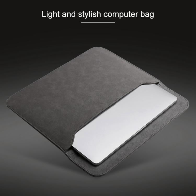 Sacoche intérieure horizontale 2 en 1 en cuir mat pour ordinateur portable + pochette d'alimentation pour MacBook Air 11,6 pouces A1465 (2012 - 2015) / A1370 (2010 - 2011), MacBook Air 11,6 pouces A1465 (2012 - 2015) / A1370 (2010 - 2011)
