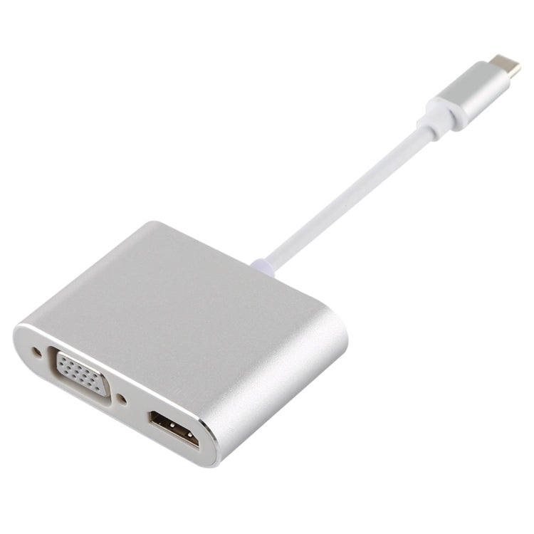 Adaptateur multifonction 4 en 1 USB / Type-C vers HDMI 4K + VGA + USB 3.0