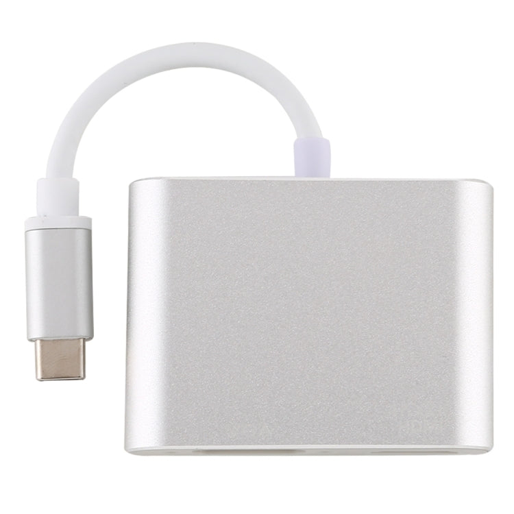 Adaptateur multifonction 4 en 1 USB / Type-C vers HDMI 4K + VGA + USB 3.0