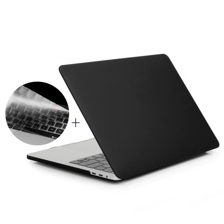 ENKAY Hat-Prince Étui de protection rigide givré 2 en 1 en plastique + Housse de protection de clavier en TPU ultra-mince version Europe pour MacBook Pro 15,4 pouces 2016 avec Touch Bar (A1707), 15,4 pouces avec Touch Bar version Europe