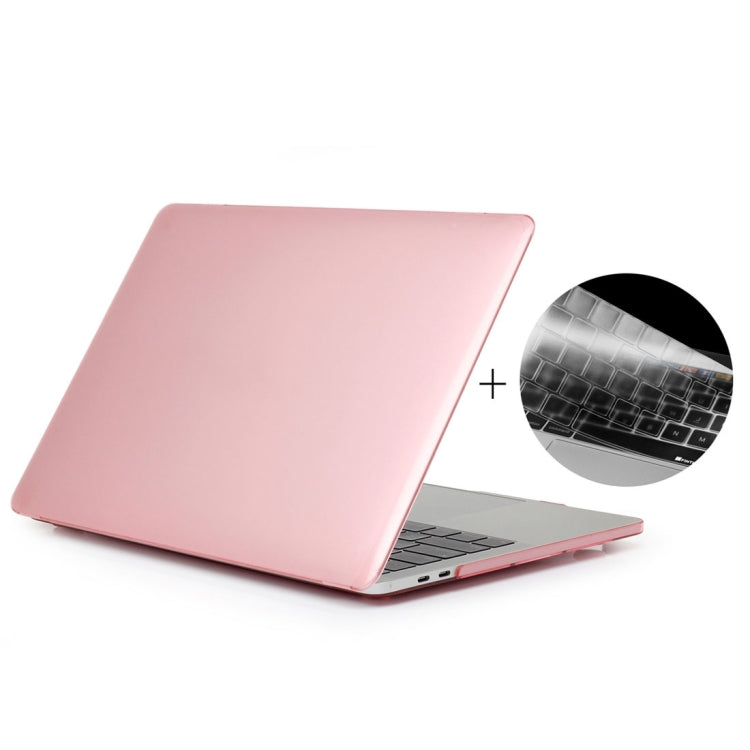ENKAY Hat-Prince Étui de protection rigide en plastique transparent 2-en-1 + Housse de protection de clavier en TPU ultra-mince version européenne pour MacBook Pro 15,4 pouces 2016 avec Touch Bar (A1707), 15,4 pouces avec Touch Bar version européenne