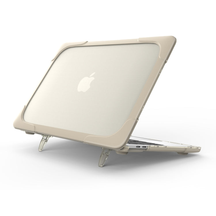 Pour MacBook Pro 13,3 pouces (A1708) et avec Touch Bar (A1706) Housse de protection antichoc pliable en TPU + PC avec support, Pour MacBook Pro 13,3 pouces avec Touch Bar