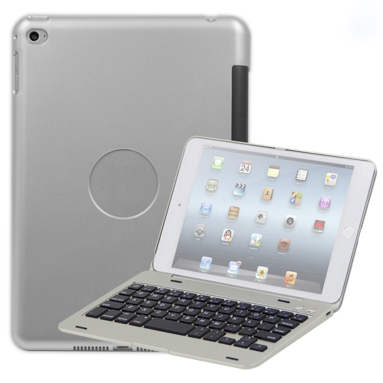 F1+ Pour iPad mini 5 / 4 Version ordinateur portable Coque pour tablette avec clavier Bluetooth en plastique