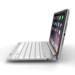 F8SM+ Version ordinateur portable Clavier Bluetooth en alliage d'aluminium rétroéclairé coloré Étui pour tablette iPad mini 4 / mini 5
