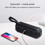 Haut-parleur Bluetooth awei Y280 IPX4 avec batterie externe, basses renforcées, micro intégré, support FM / USB / carte TF / AUX, Y280