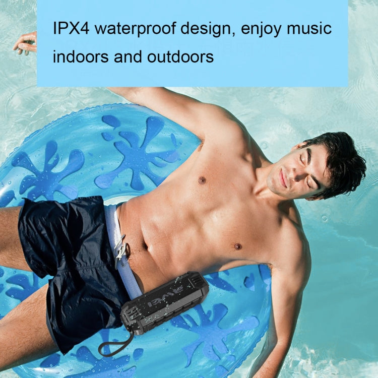 Haut-parleur Bluetooth awei Y280 IPX4 avec batterie externe, basses renforcées, micro intégré, support FM / USB / carte TF / AUX, Y280