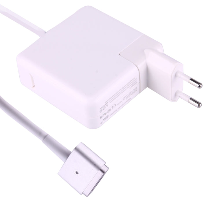 Adaptateur secteur de remplacement 60W 16.5V 3.65A 5 broches de type T MagSafe 2 pour Apple Macbook A1425 / A1435 / A1502, Longueur: 1.8m