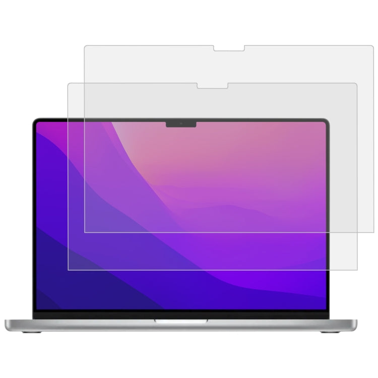 2 PCS Film protecteur d'écran d'ordinateur portable en verre trempé anti-explosion 9H pour MacBook Pro 14,2 pouces A2442/14 M5 2025 A3434/M5 2026, pour MacBook Pro 14,2 pouces A2442/A2779/14 M5 2025 A3434/M5 2026