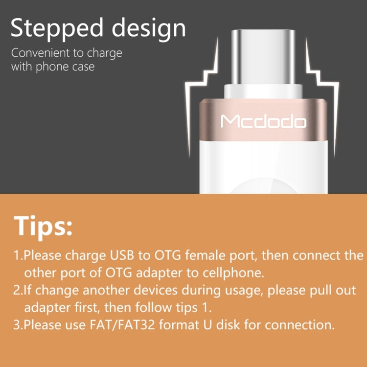 Adaptateur OTG de charge et transmission de données Mcdodo OT-1942 USB-C / Type-C vers USB 3.0 AF