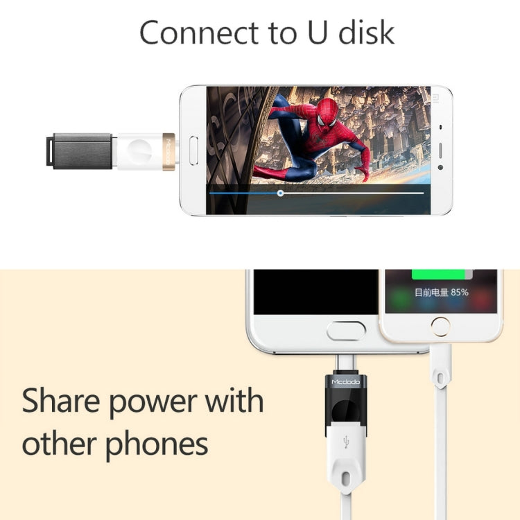 Adaptateur OTG de charge et transmission de données Mcdodo OT-1942 USB-C / Type-C vers USB 3.0 AF