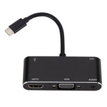 Convertisseur USB-C / Type-C vers HDMI / VGA / USB 3.0 / PD