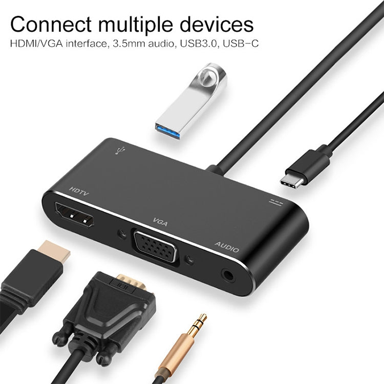 Convertisseur USB-C / Type-C vers HDMI / VGA / USB 3.0 / PD