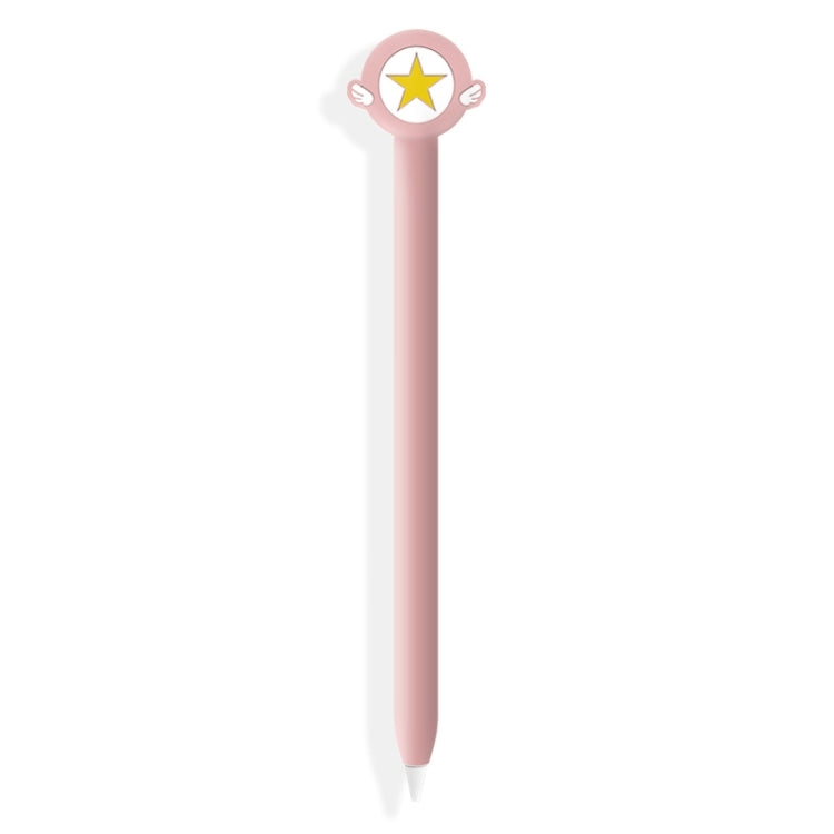 Étui de protection en silicone mignon de dessin animé pour Apple Pencil 2 (Patte de chat rose), Pour Apple Pencil 2
