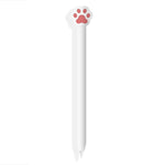 Étui de protection en silicone mignon de dessin animé pour Apple Pencil 2 (Patte de chat rose), Pour Apple Pencil 2