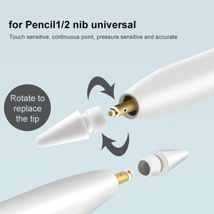 2 pointes de stylet originales pour Apple Pencil 1 / 2, pointe de stylet (2 pièces)