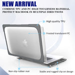 Pour MacBook Pro 16 pouces A2141 (2019) PC + TPU Coque de protection bicolore pour ordinateur portable
