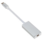 Convertisseur HD USB-C / Type-C 3.1 mâle vers Mini DP femelle, longueur : 12 cm, argent, or