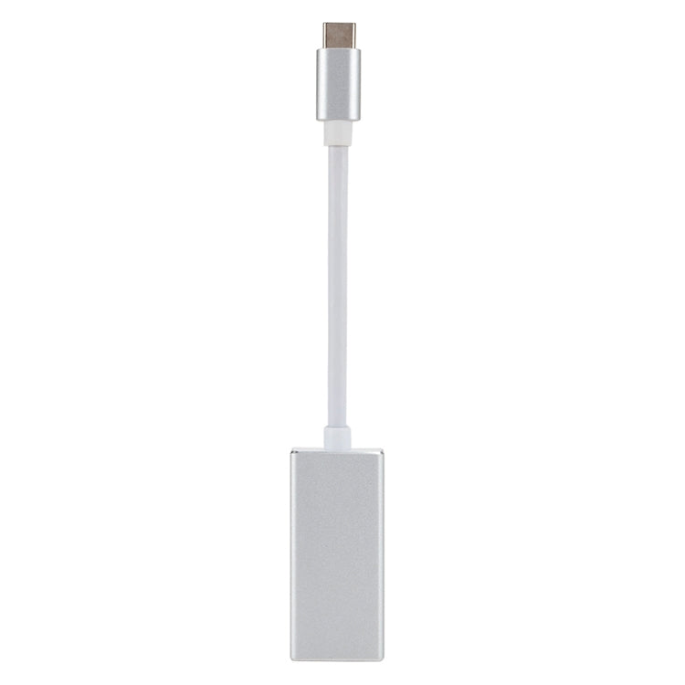 Convertisseur HD USB-C / Type-C 3.1 mâle vers Mini DP femelle, longueur : 12 cm, argent, or