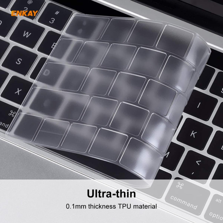 Protection de clavier en TPU ENKAY pour MacBook Pro 13,3 pouces A1706 / A1989 / A2159 et Pro 15,4 pouces A1707 / A1990 (avec Touch Bar), version américaine