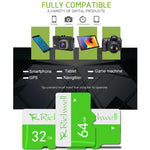 Carte mémoire microSD (TF) Richwell 32 Go, classe 10, haute vitesse