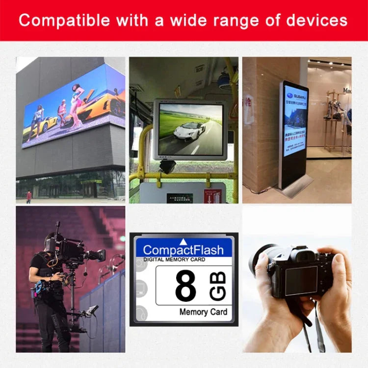 Carte Compact Flash 8 Go, 8 Go