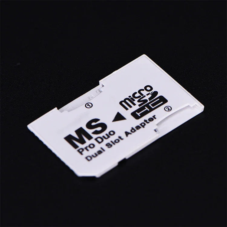 Adaptateur double emplacement pour carte microSDHC (TF) CR-5400 vers MS PRO Duo, capacité totale prise en charge : 64 Go, CR-5400