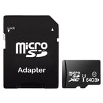Carte mémoire Micro SD(TF) 64 Go haute vitesse classe 10 de Taïwan (capacité réelle 100 %), 64 Go