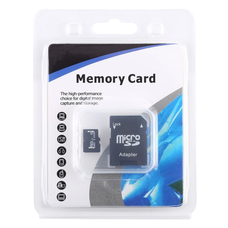 Carte mémoire Micro SD(TF) 64 Go haute vitesse classe 10 de Taïwan (capacité réelle 100 %), 64 Go