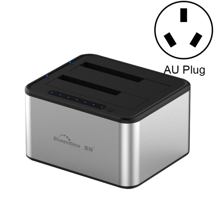 Blueendless station d'accueil pour disque dur SATA USB 3.0 2 baies 2,5 / 3,5 pouces copie hors ligne