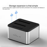 Blueendless station d'accueil pour disque dur SATA USB 3.0 2 baies 2,5 / 3,5 pouces copie hors ligne