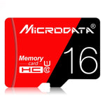 Carte mémoire MICRODATA 16 Go haute vitesse U1 rouge et noire TF (micro SD), 16 Go