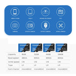 Carte mémoire microSD (TF) STICKDRIVE 128 Go haute vitesse U3 bleue et noire, 128 Go