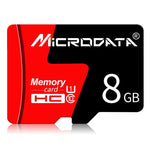 Carte mémoire MICRODATA 8 Go U1 rouge et noire TF (micro SD), 8 Go