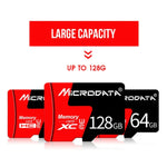 Carte mémoire MICRODATA 8 Go U1 rouge et noire TF (micro SD), 8 Go