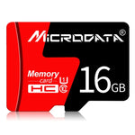Carte mémoire MICRODATA 16 Go U1 rouge et noire TF (Micro SD), 16 Go