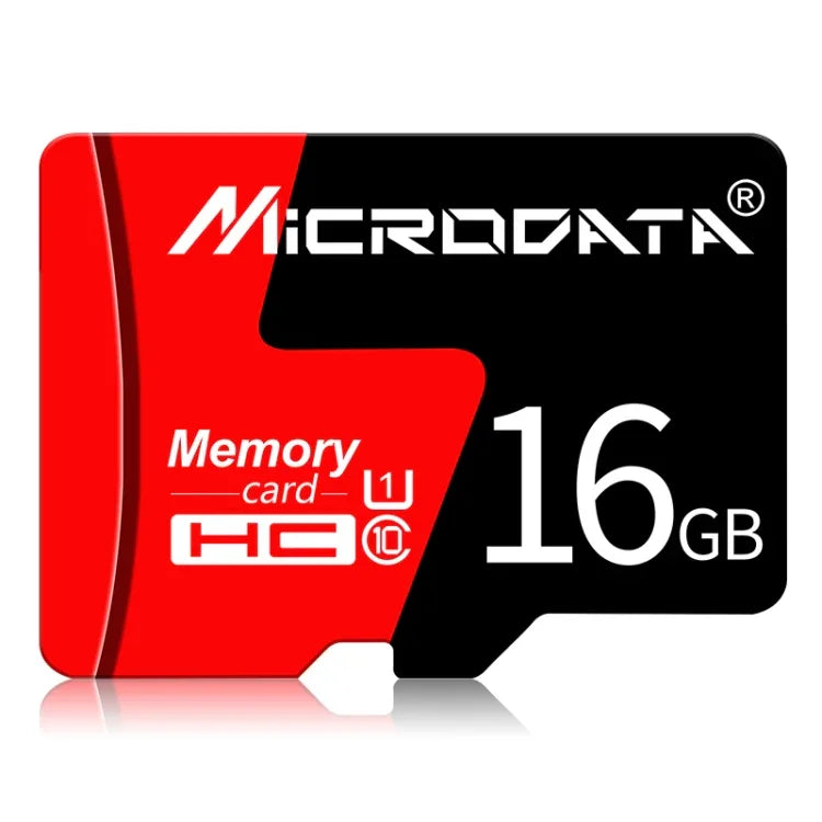 Carte mémoire MICRODATA 16 Go U1 rouge et noire TF (Micro SD), 16 Go