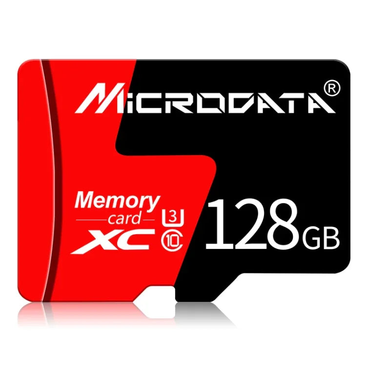 Carte mémoire MICRODATA 128 Go U3 rouge et noire TF (Micro SD), 128 Go