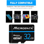 Carte mémoire MICRODATA 32 Go U1 Blue Line et Black TF (Micro SD), 32 Go
