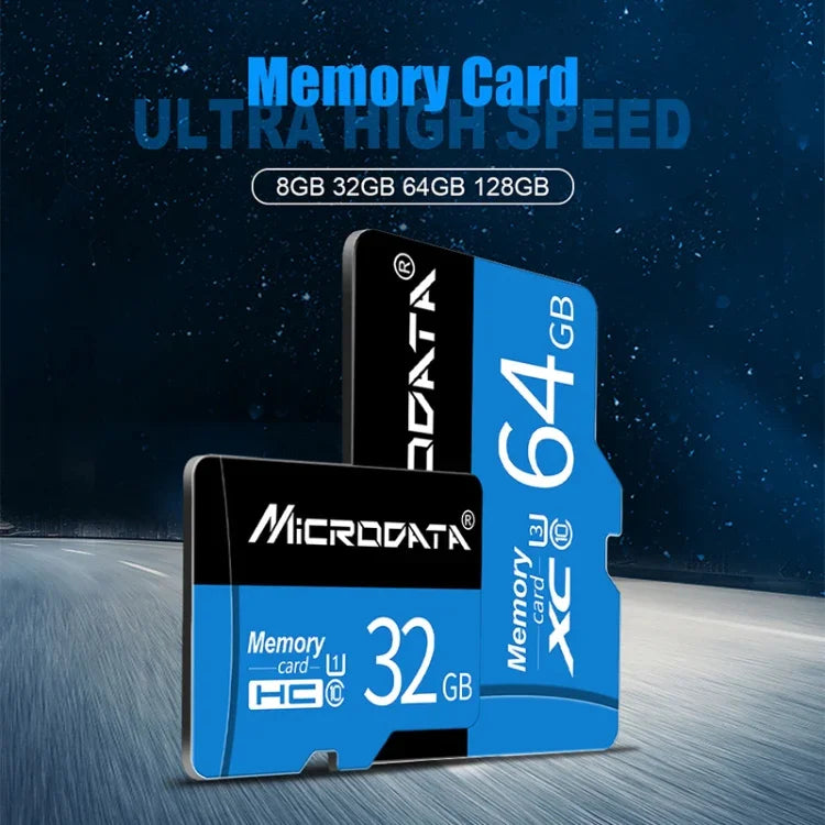 Carte mémoire MICRODATA 16 Go U1 bleue et noire TF (Micro SD), 16 Go