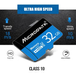 Carte mémoire MICRODATA 16 Go U1 bleue et noire TF (Micro SD), 16 Go