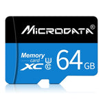 Carte mémoire MICRODATA 64 Go U3 bleue et noire TF (micro SD), 64 Go