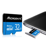Carte mémoire MICRODATA 64 Go U3 bleue et noire TF (micro SD), 64 Go