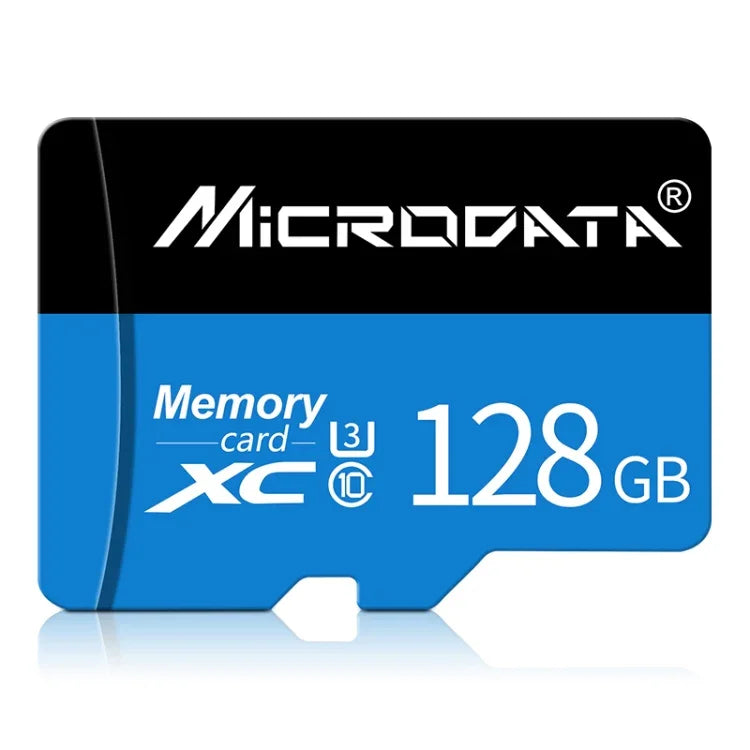 Carte mémoire MICRODATA 128 Go U3 bleue et noire TF (Micro SD), 128 Go