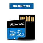 Carte mémoire MICRODATA 128 Go U3 bleue et noire TF (Micro SD), 128 Go