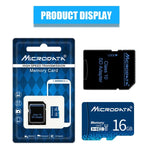 Carte mémoire MICRODATA 16 Go U1 bleue TF (Micro SD), 16 Go