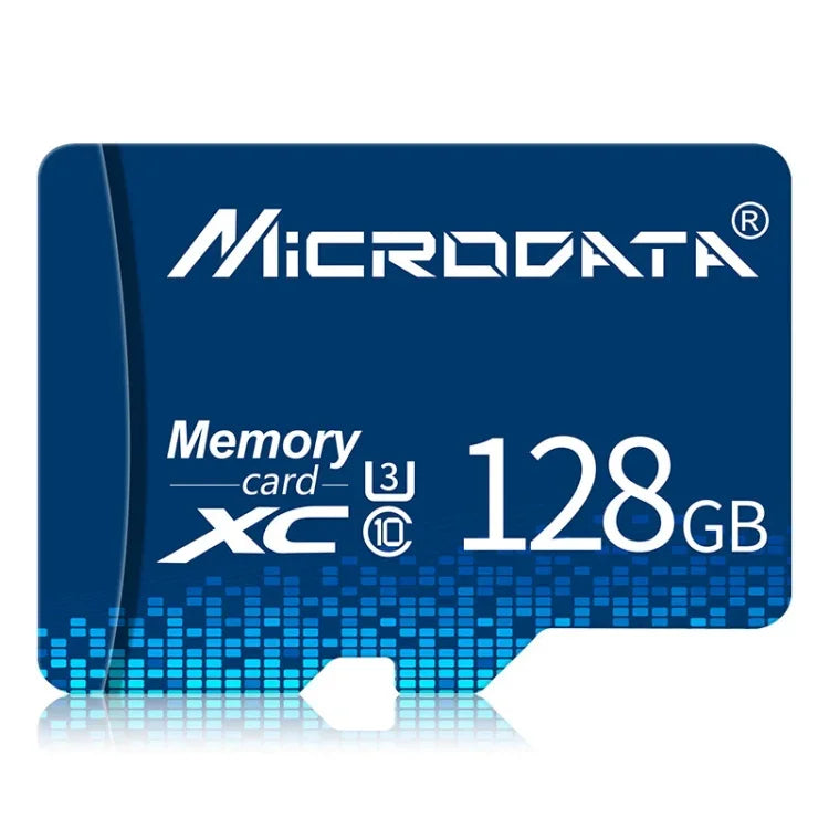 Carte mémoire MICRODATA 128 Go U3 bleue TF (Micro SD), 128 Go