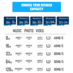 Carte mémoire MICRODATA 128 Go U3 bleue TF (Micro SD), 128 Go